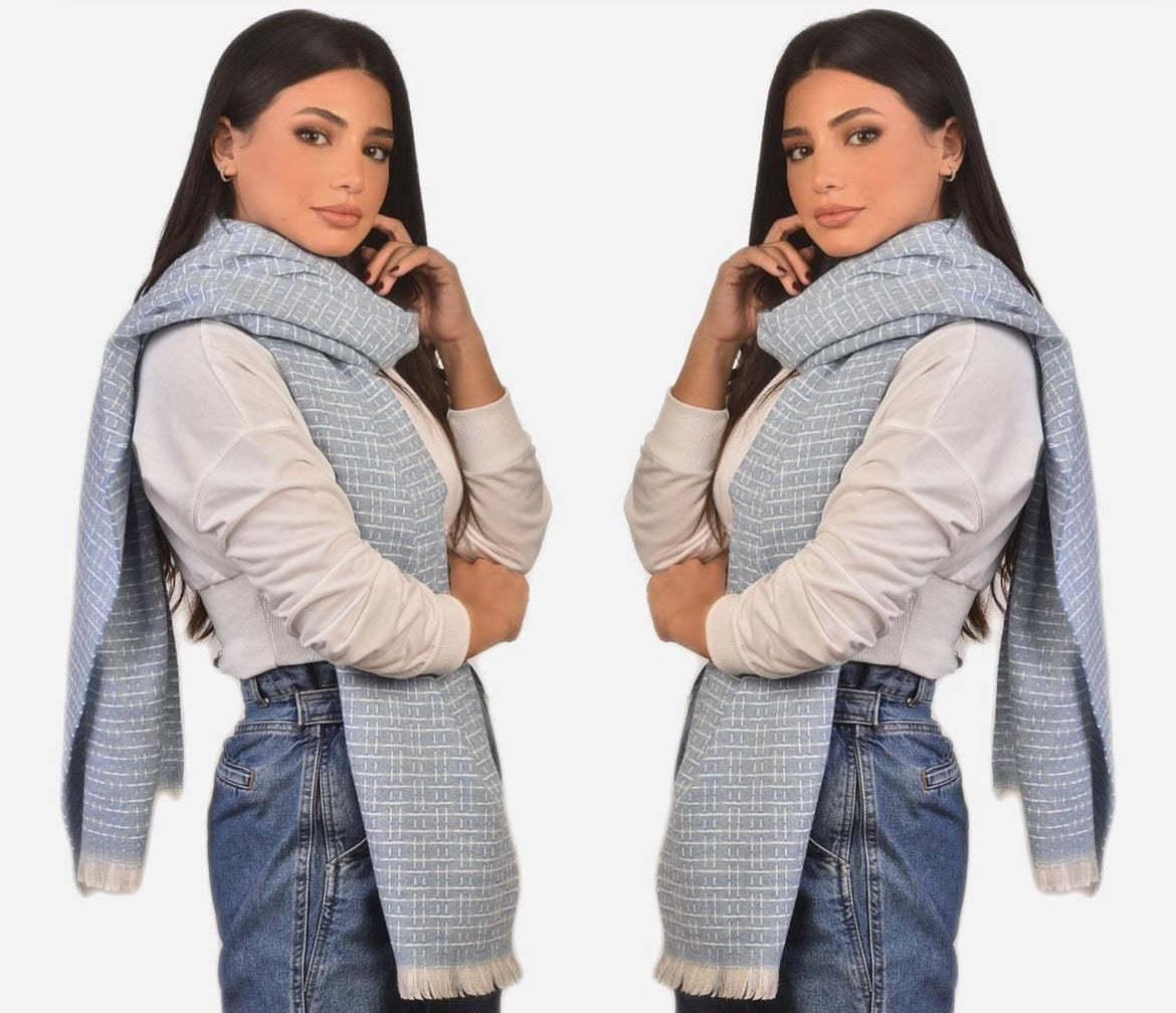 Livia Blue Winter Scarf