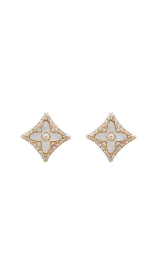 Strass Flower Winter Earring