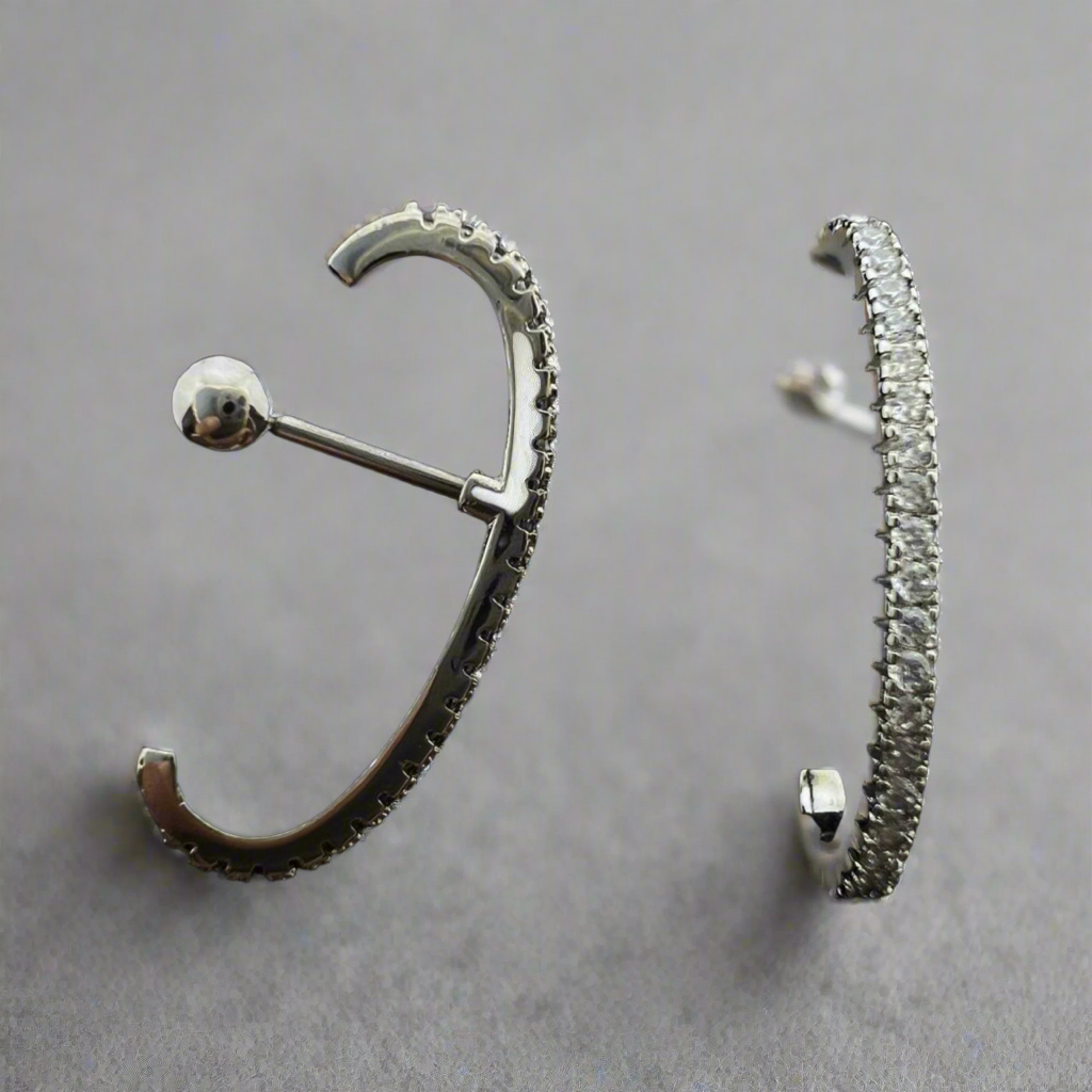 Stainless Steel Curved Arc Upper Lobe Ear Piercing