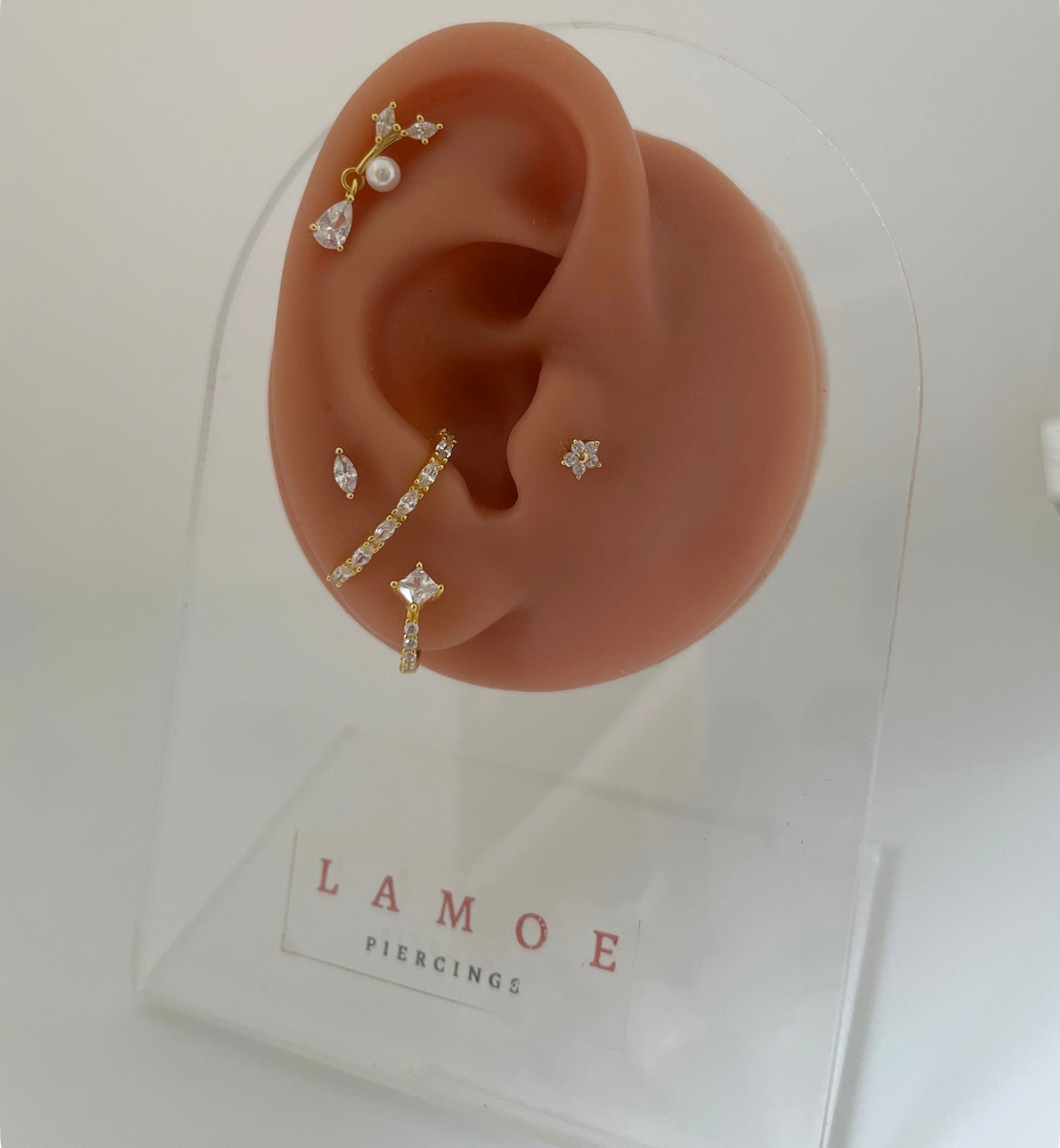 Single S925 Arc Lobe Ear Piercing