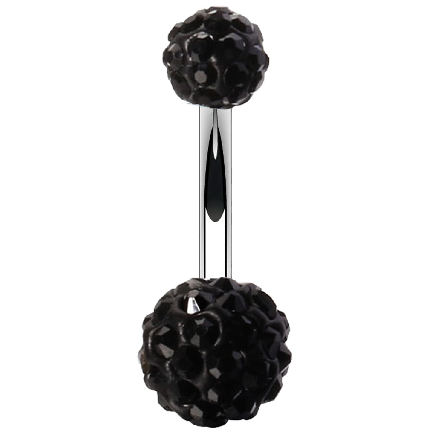 Black Disco Ball Belly Ring