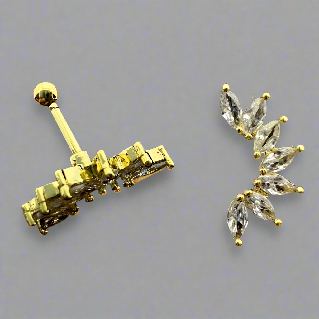 Stainless Steel Helix Crown Ear Piercing