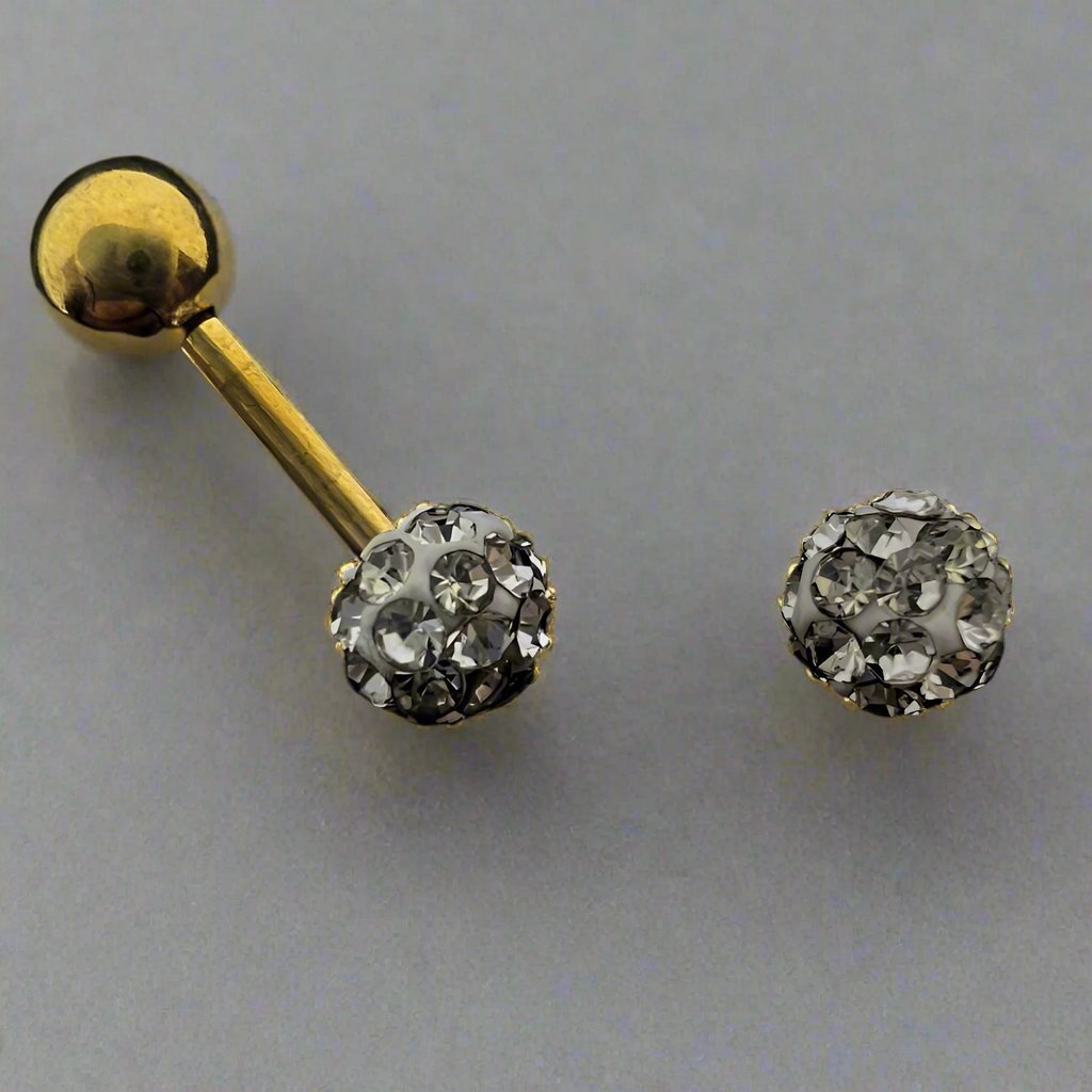 Disco Ball Ear Piercing