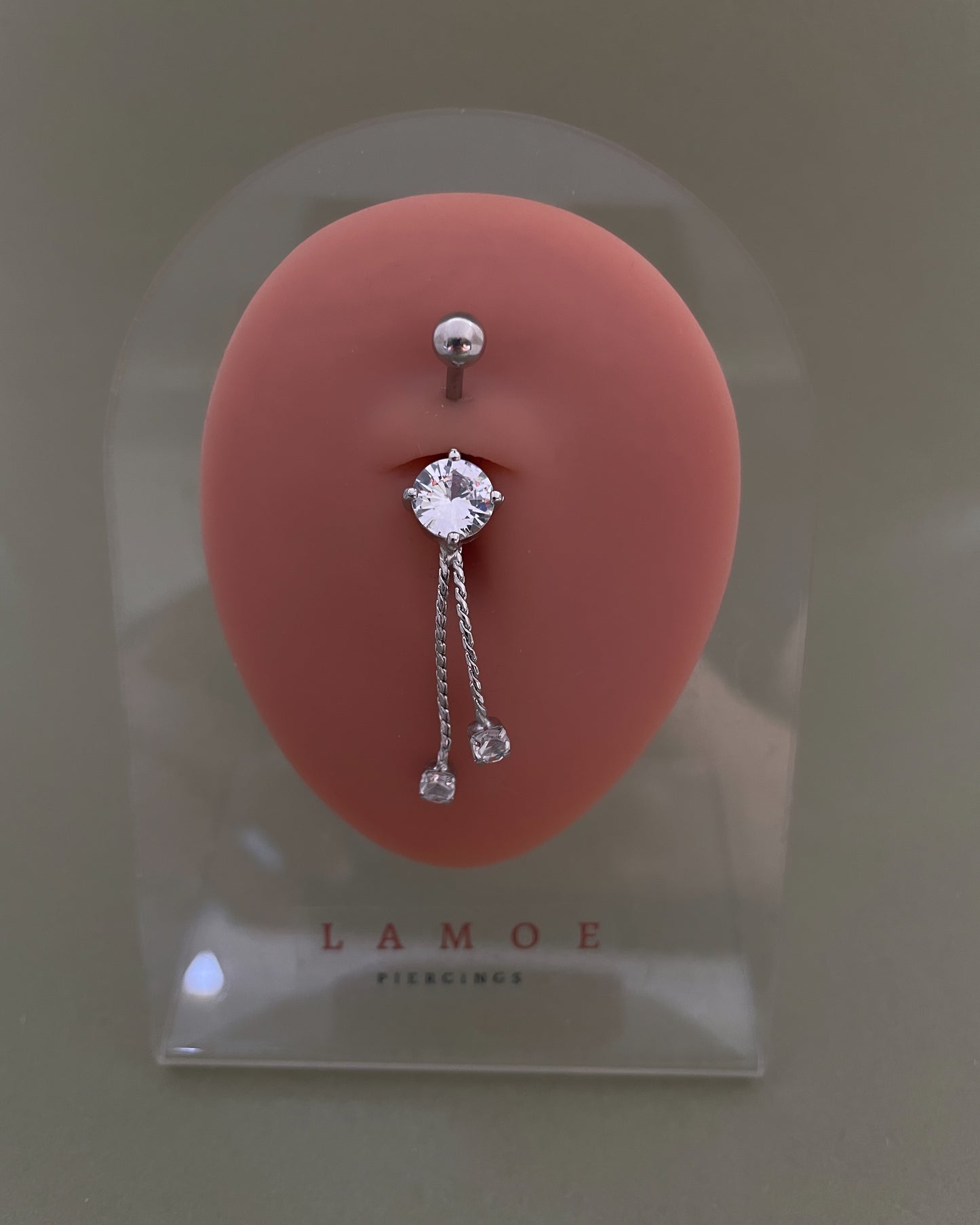 Hanging Cubic Zirconia Belly Ring