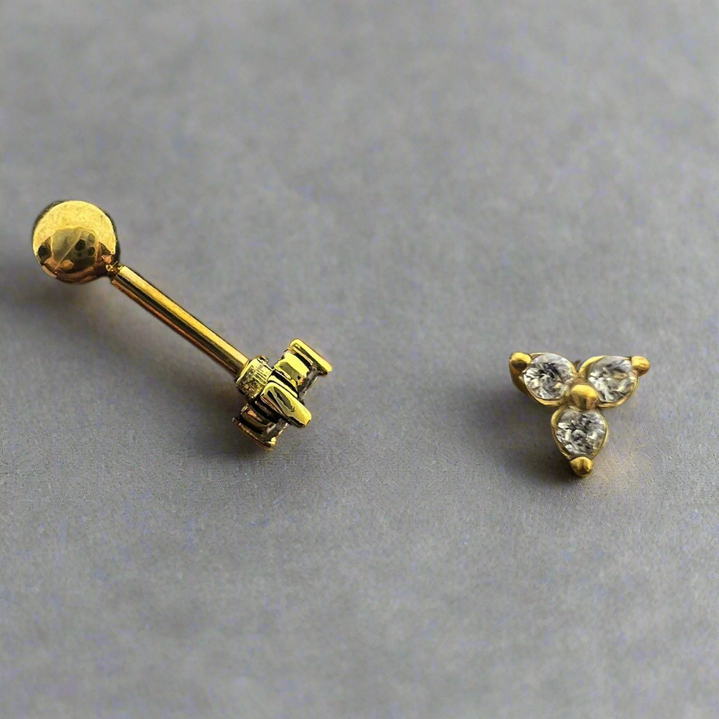 Stainless Steel Mini Flower Ear Piercing