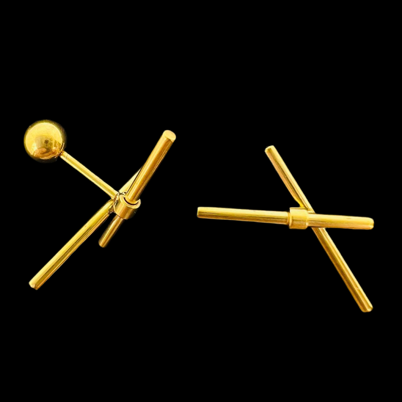 X Shape Helix Ear Piercing