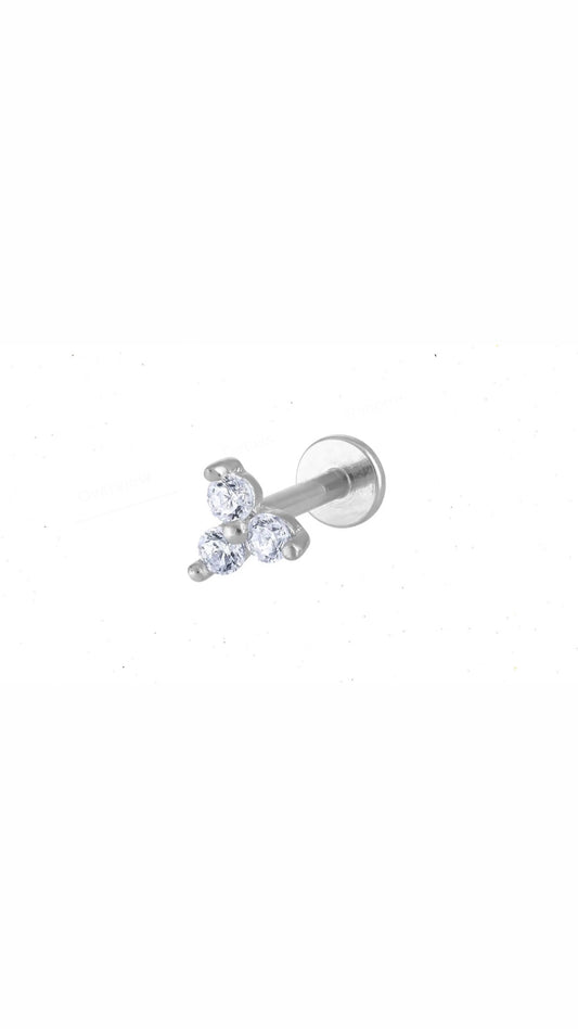 Flower Flatback Stainless Steel Ear Piercing