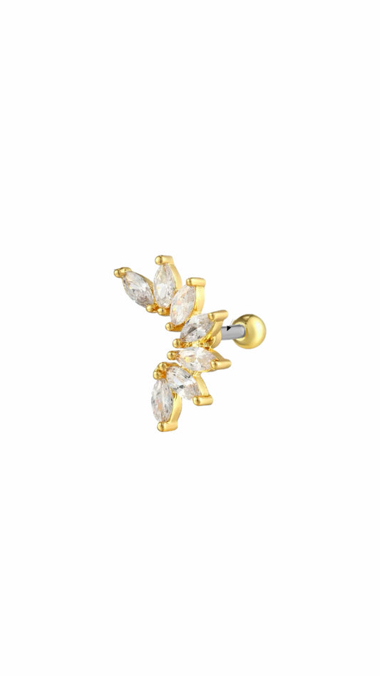 Stainless Steel Helix Crown Ear Piercing