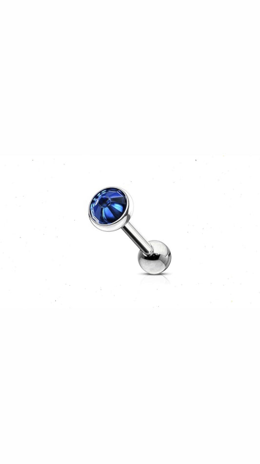 Colored Studs Ball Back Ear Piercing