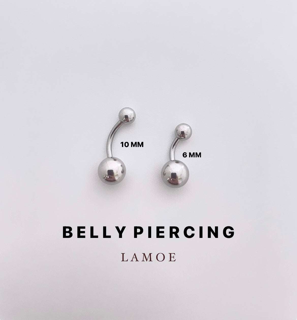 Silver Metallic Basic Decor Belly Ring