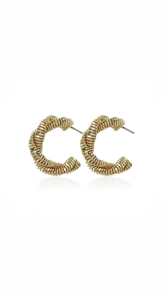 Twisted Hoop Winter Earring