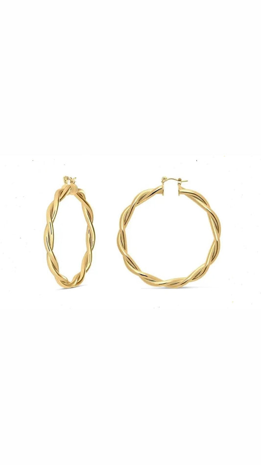 Zigzag Hoop Winter Earring