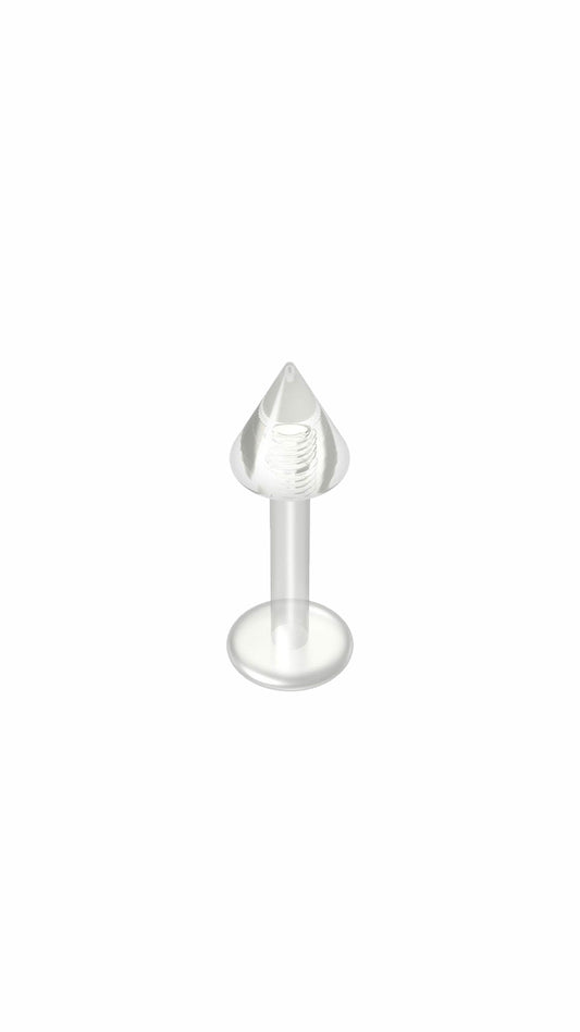 Bioflex Transparent Arrow Labret & Ear Piercing