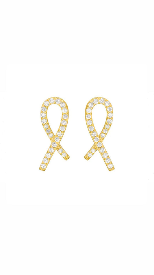 Ribbon Winter Earring