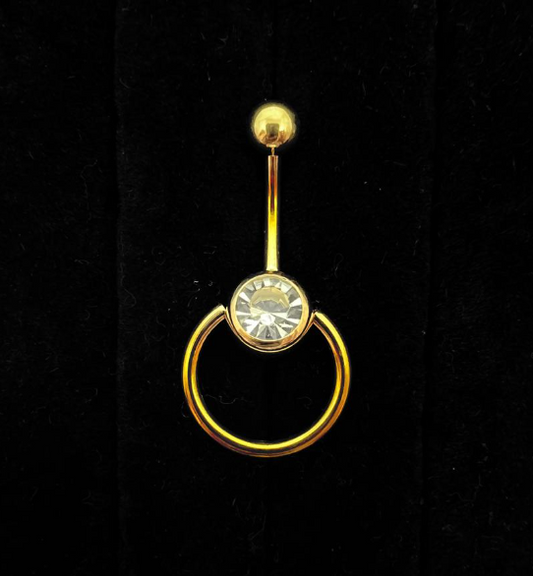 Gold Circle Belly Ring