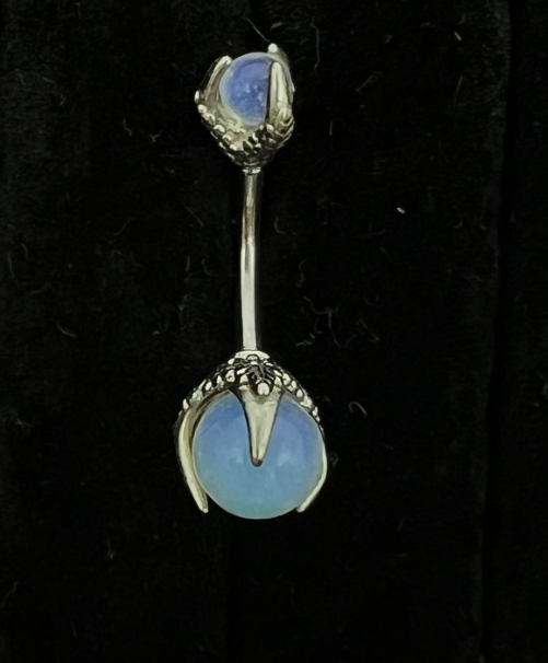Dragon Claws Pearl Decor Navel Belly Ring