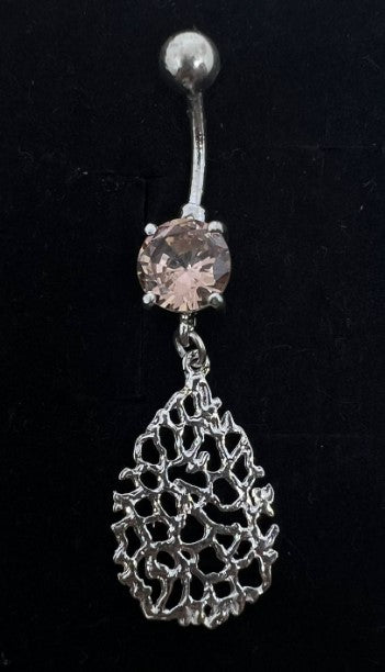 Stone Hanging Drop Belly Ring