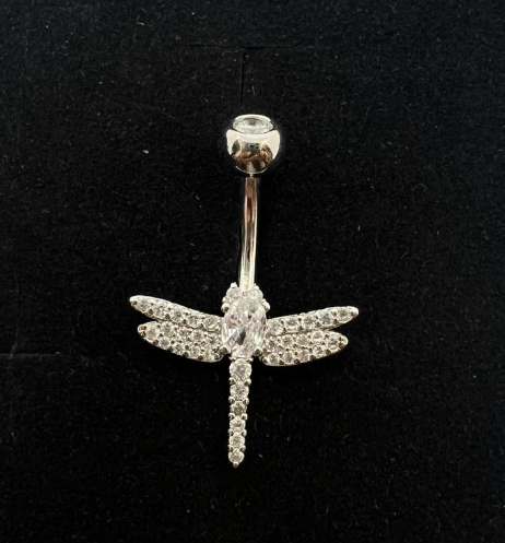 Silver 925 Fly Belly Ring