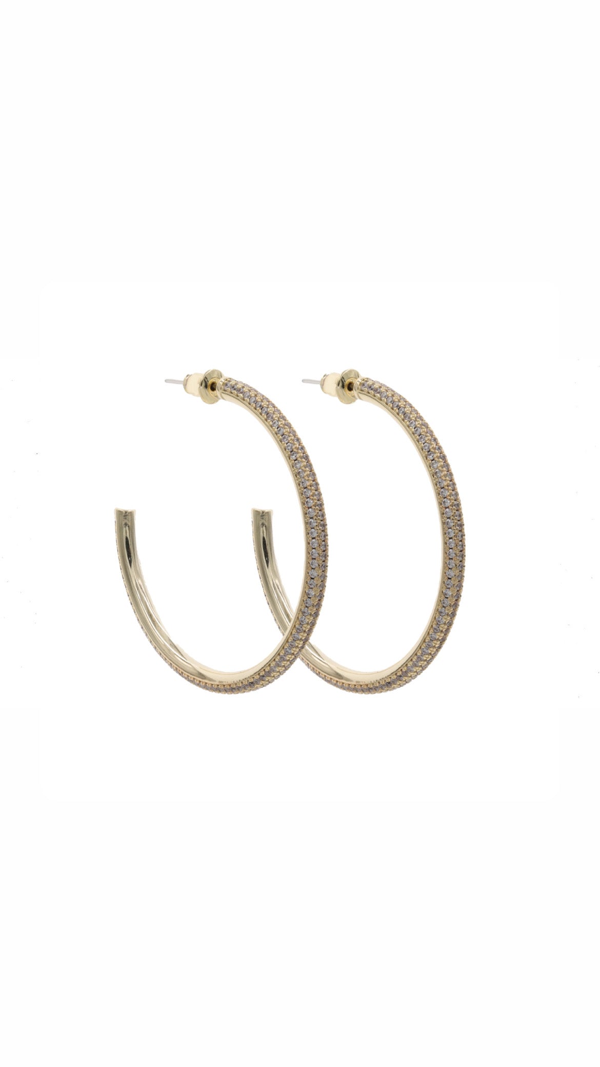 Strass Hoop Winter Earring