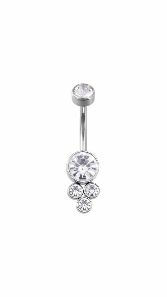 Rhinestone Stones  Decor Navel Belly Ring