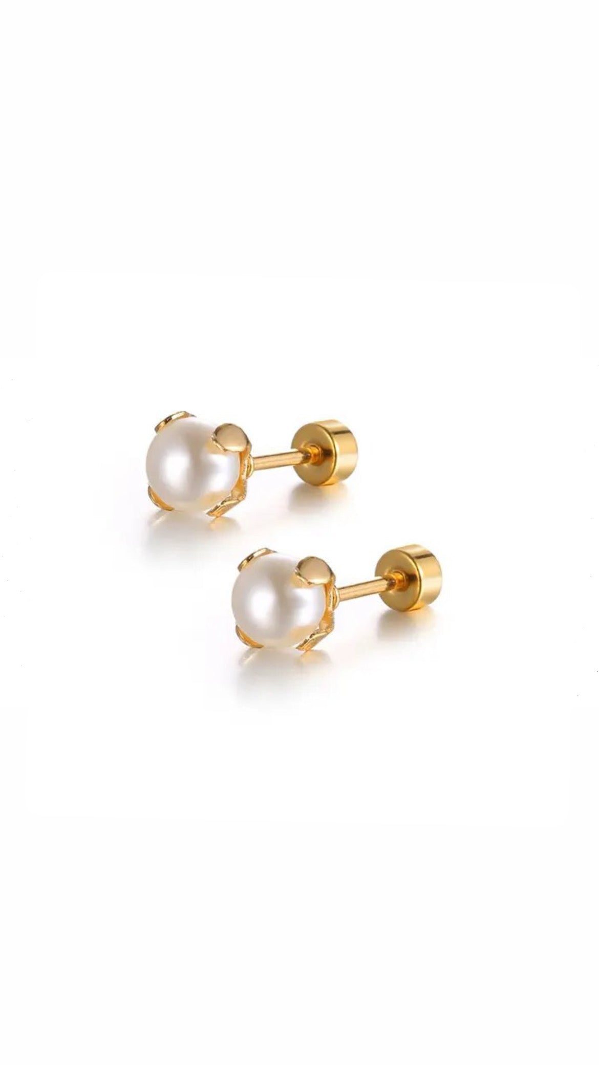 Hand Hold Pearl Winter Earring