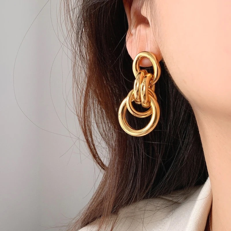 Hoop Hanging Hoops Winter Earring
