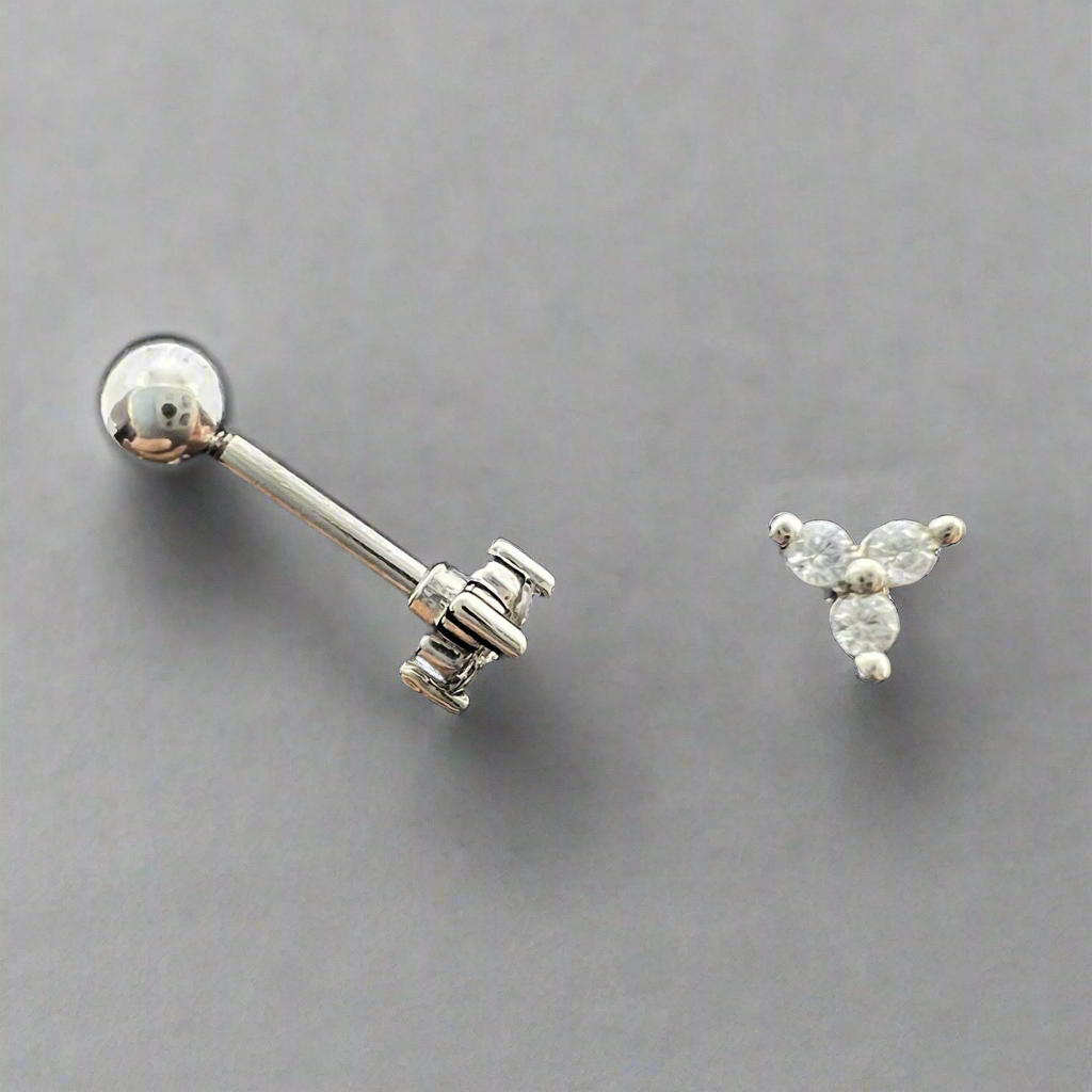 Stainless Steel Mini Flower Ear Piercing