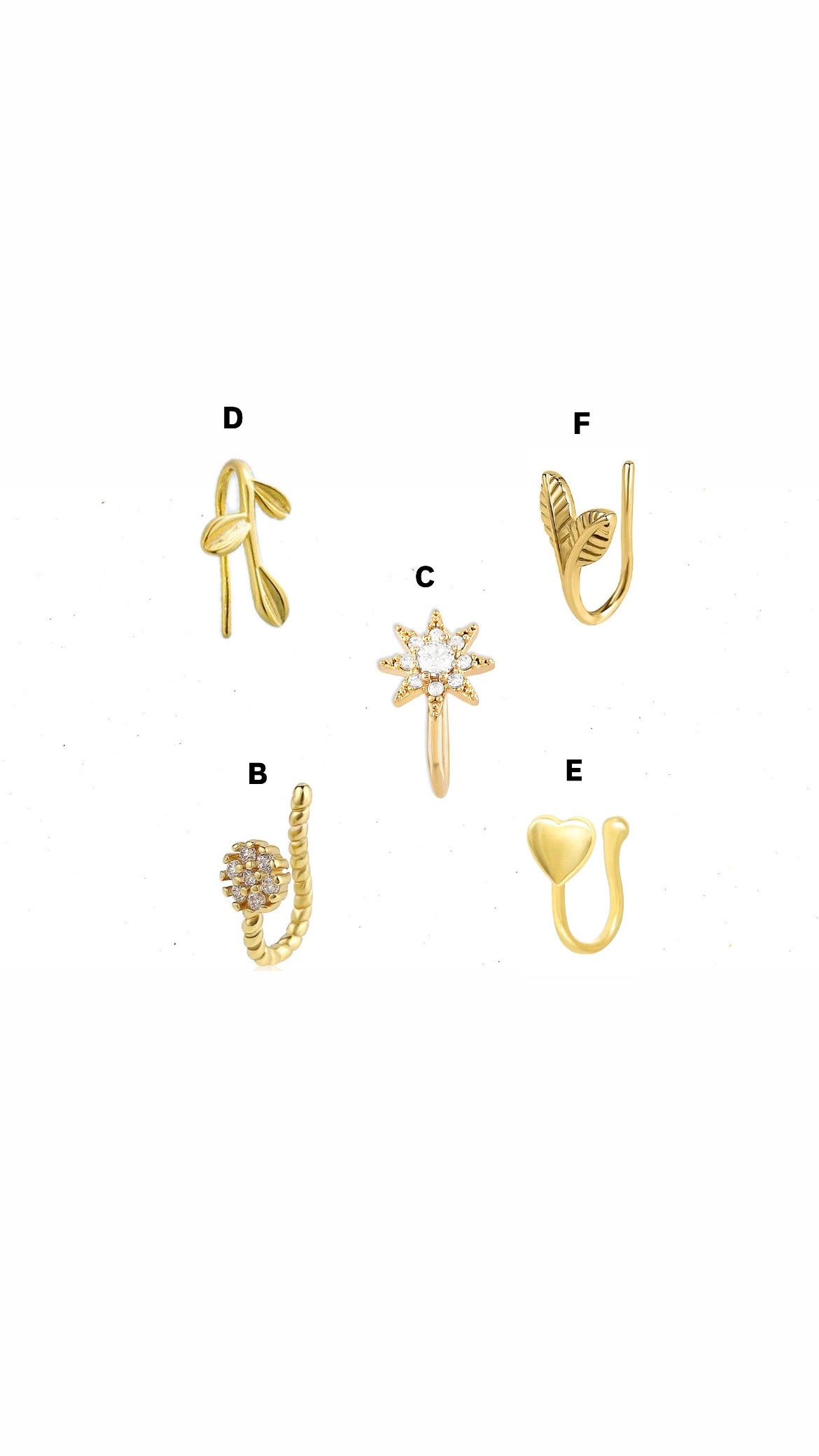 Fake Stainless Steel  Nose Piercing