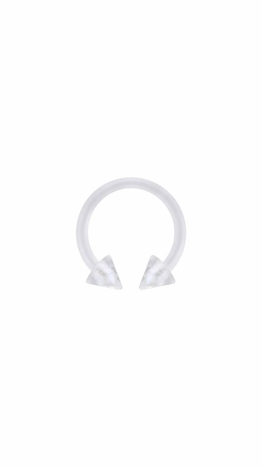 Bioflex Spike Horseshoe Nose & Ear Piercing