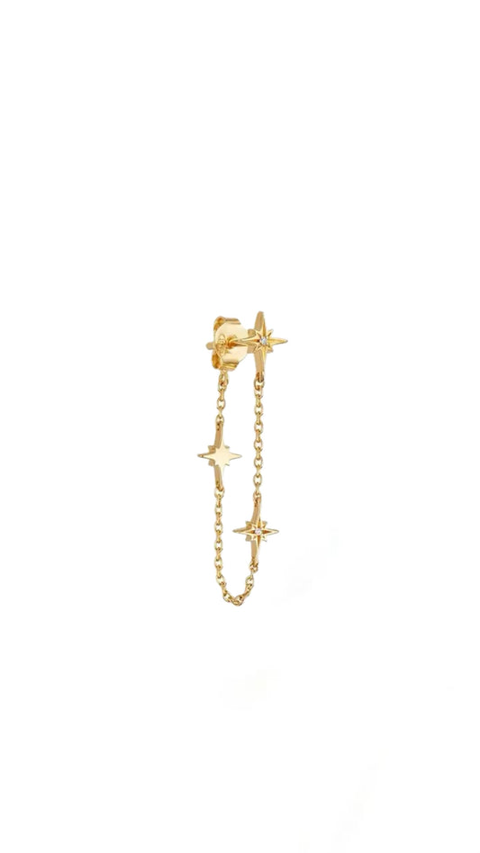 Single S925 Stellar Chain Ear Piercing
