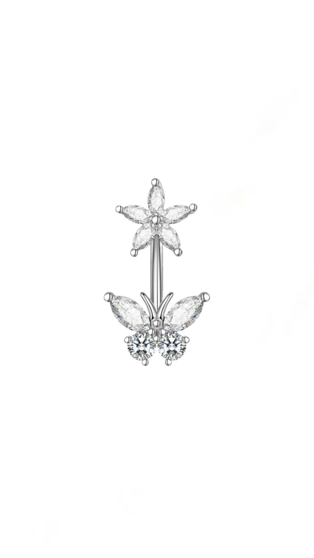 Butterflower Navel Belly Piercing