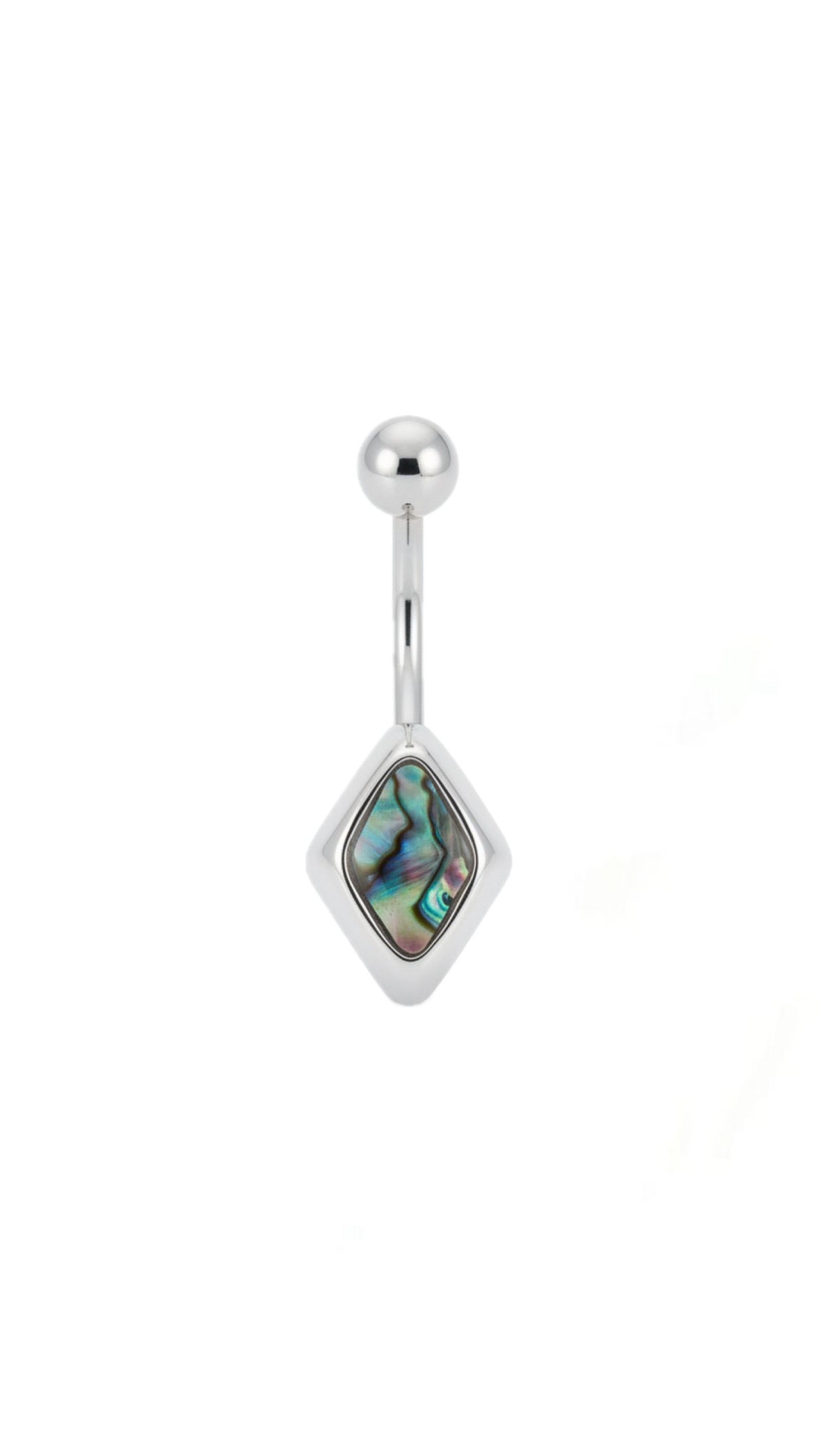 Rhinestone Rhombus Decor Navel Belly Ring
