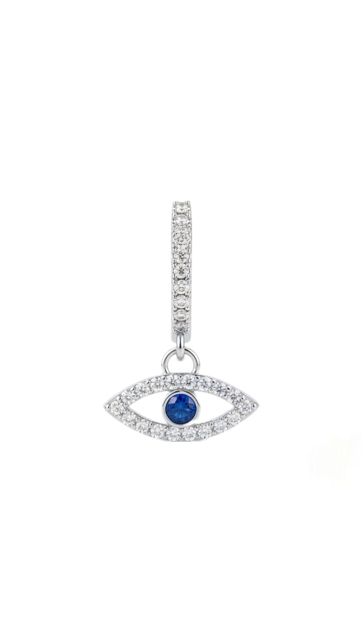 Cubic Zirconia Eye Clicker Decor Navel Belly Ring