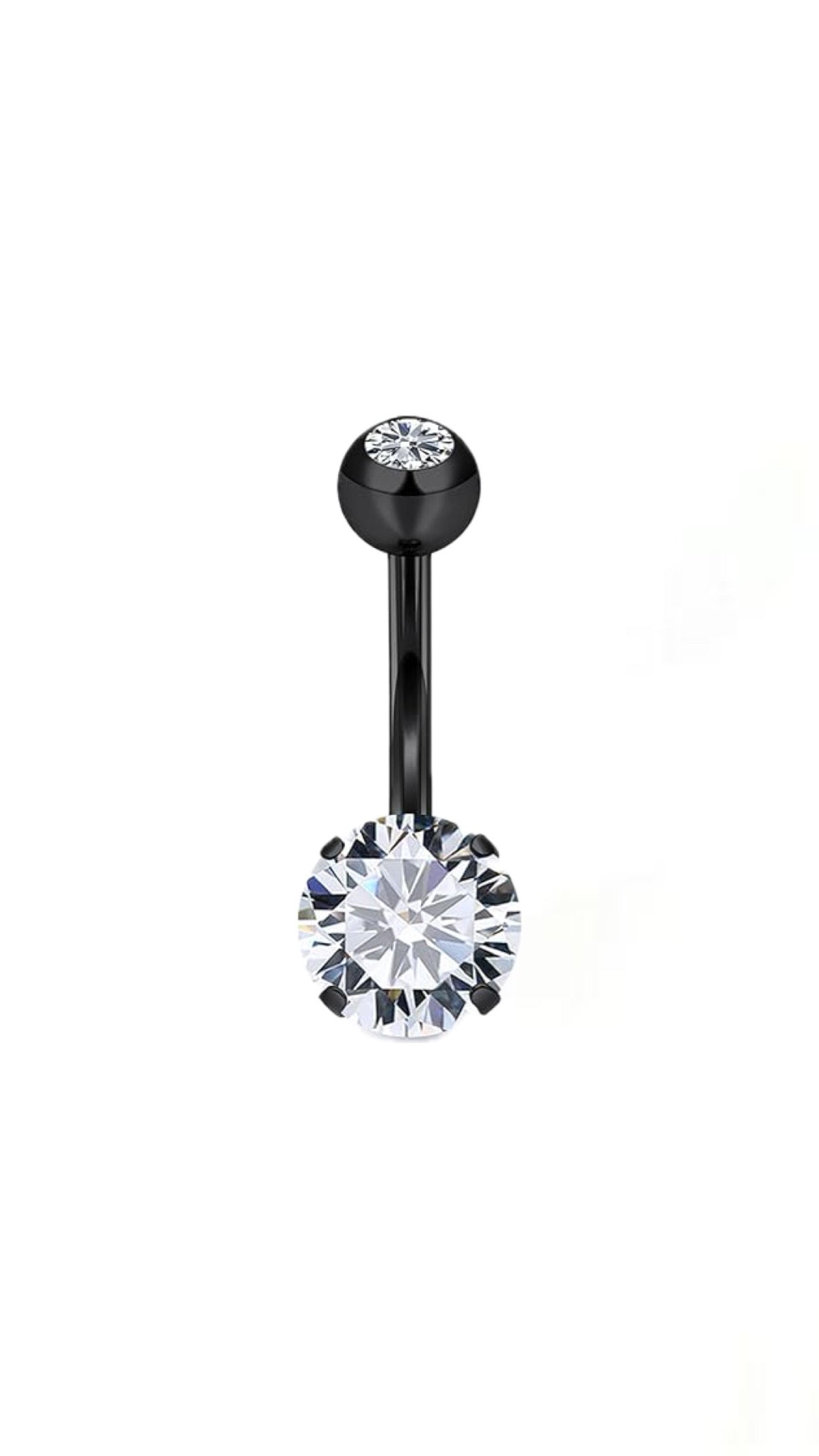 Basic Stone Black Belly Ring