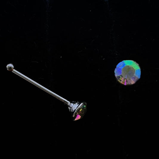 Multicolour Dot Stainless Steel Nose Piercing
