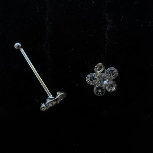 Flower Stainless Steel Nose Piercing