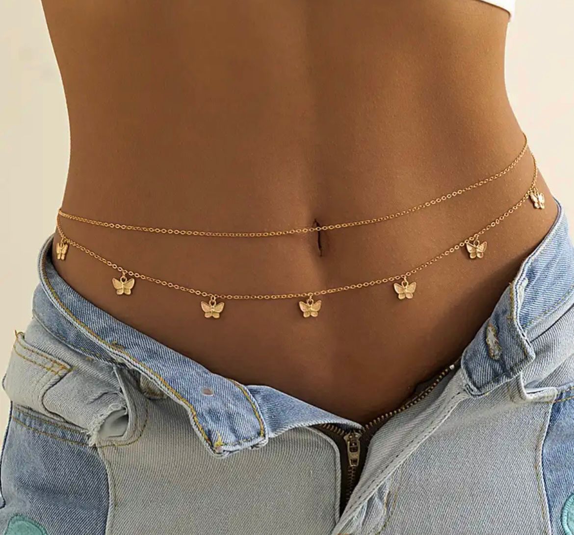 Butterfly hot sale waist chain