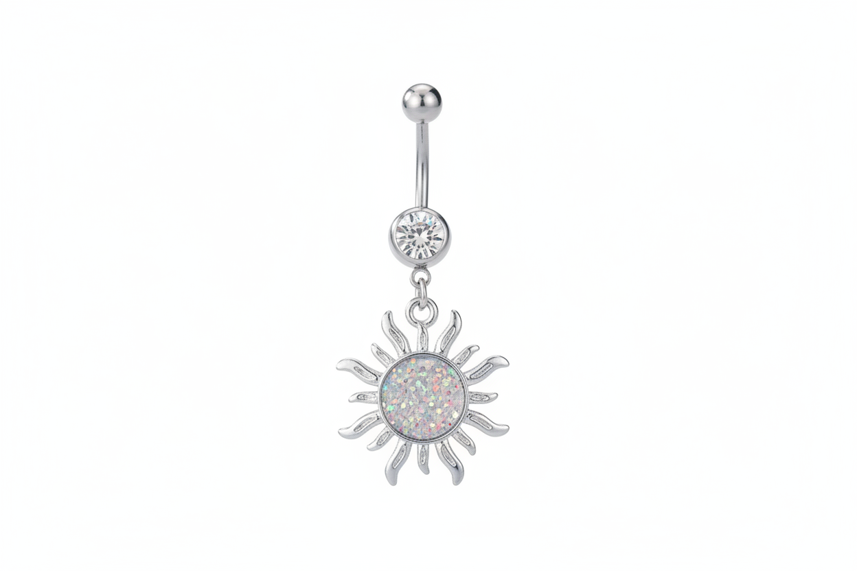 Sun Decor Navel Belly Piercing