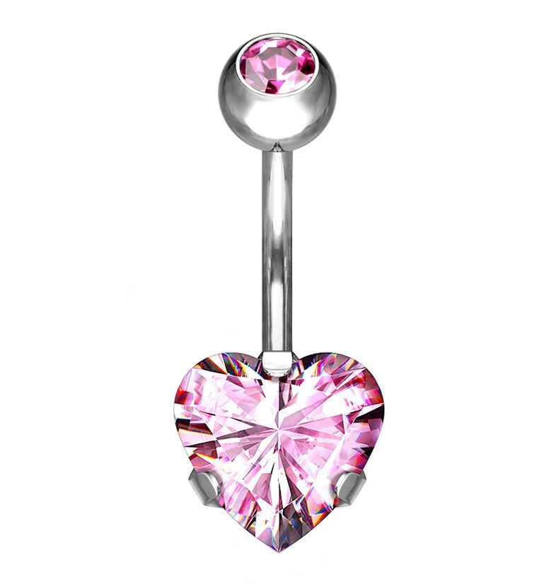 Heart Shaped Belly Ring