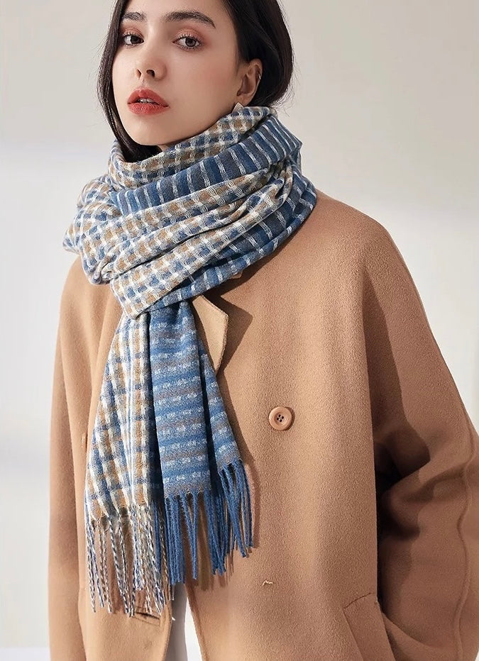 Zemira Denim Winter Scarf