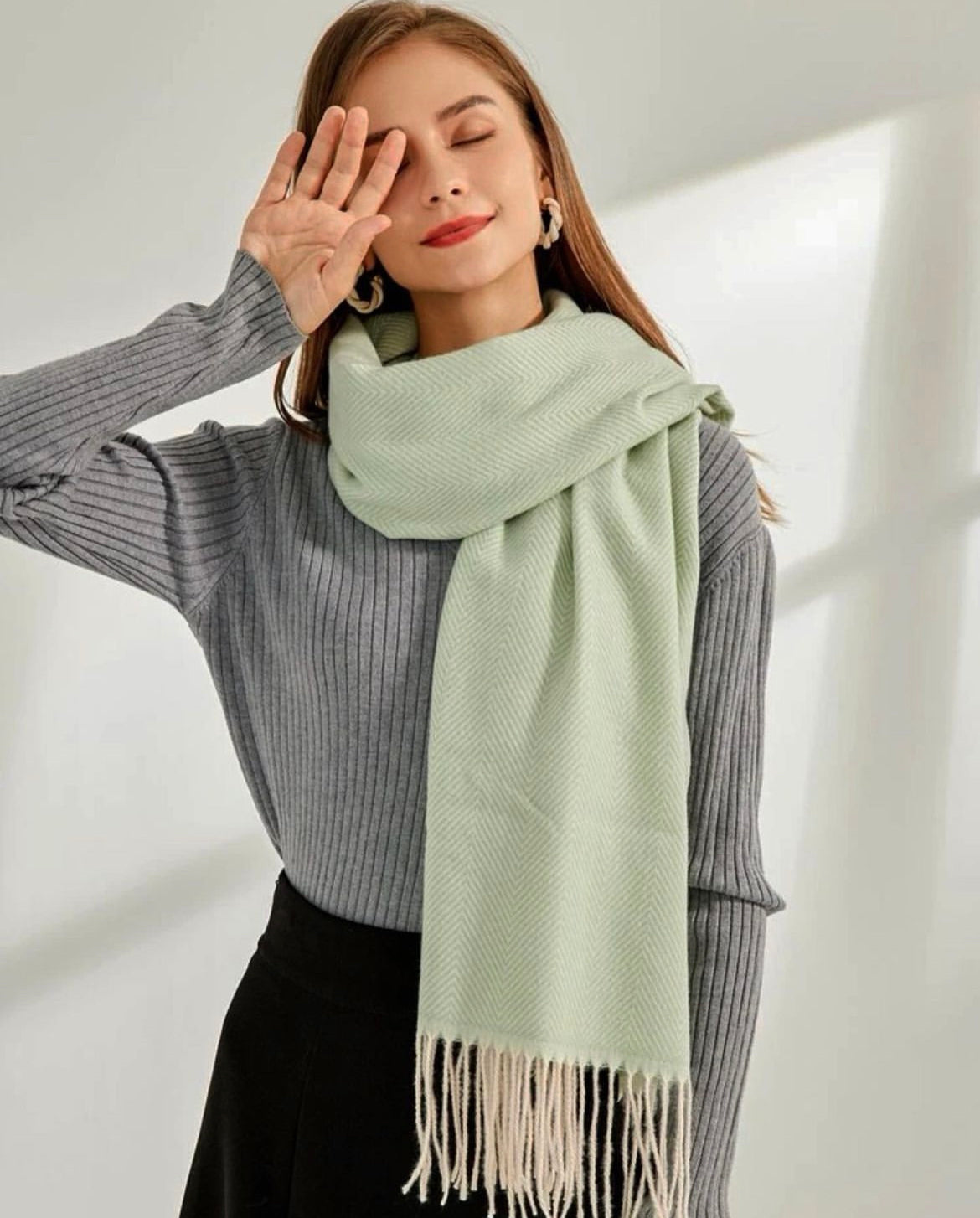 Vanadey Mint  Winter Scarf