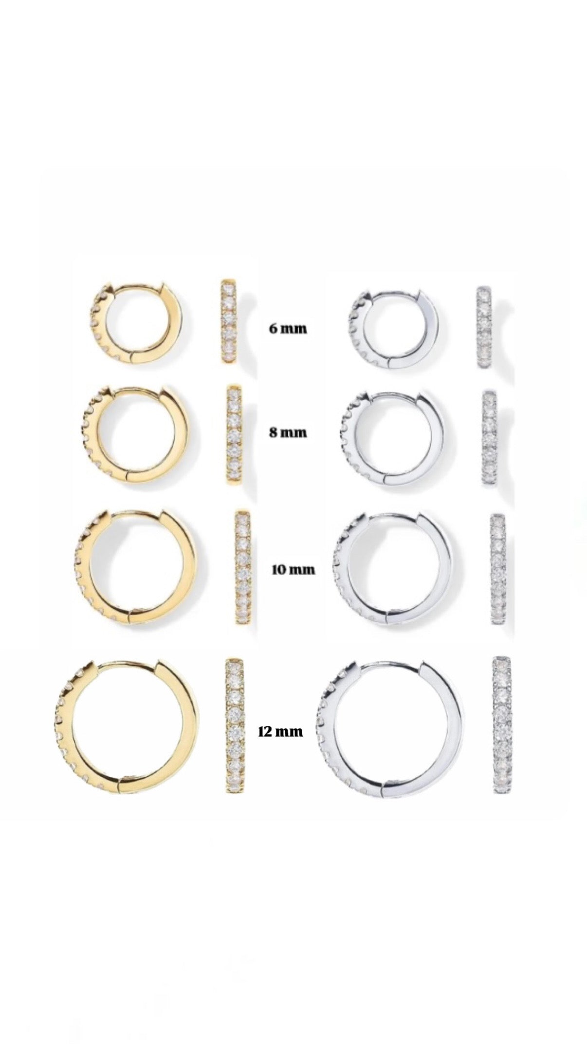 Single Strass Hoop Ear Piercing