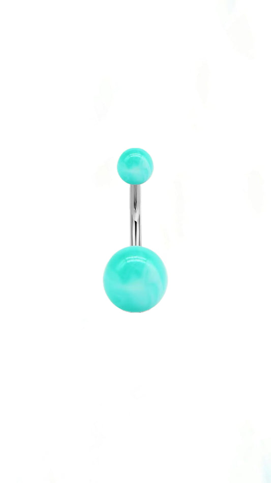 Marble Basic Ball Decor Belly Ring