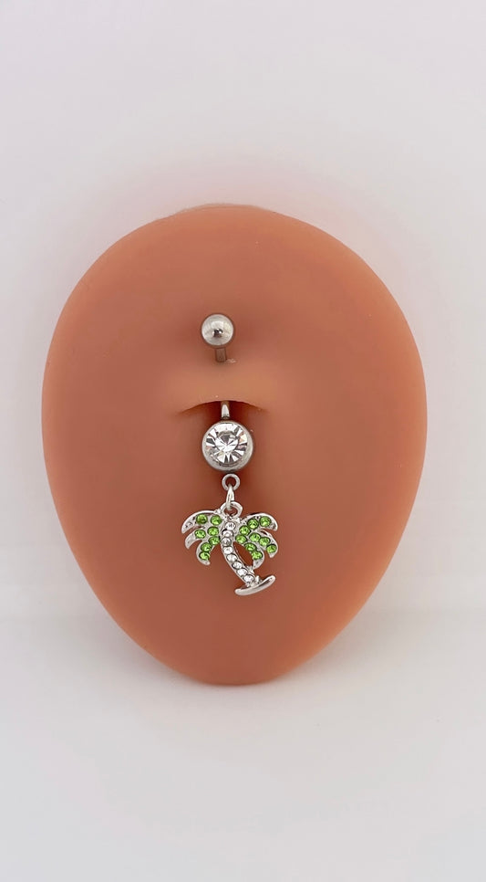 Palm Tree Belly Ring