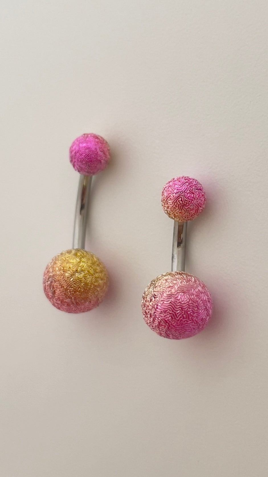 Ombré Colored Basic Ball Belly Ring