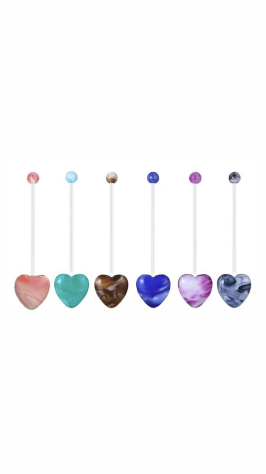 Pregnancy Heart BioFlex Belly Ring