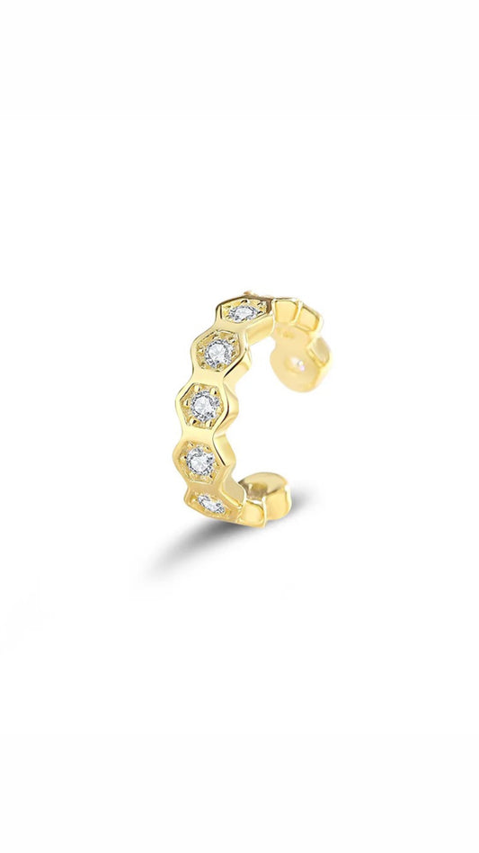 Fake Ear Cuff 6 Stones Ear Piercing