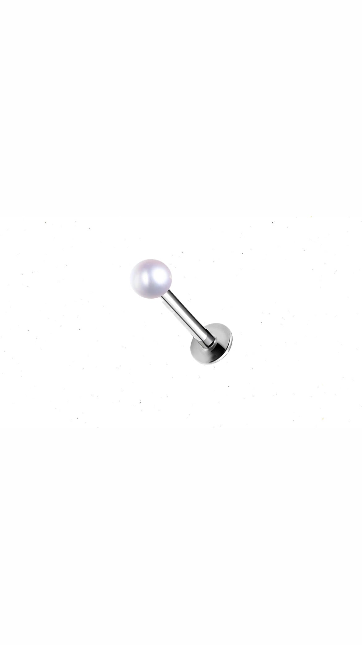 Pearl Flatback Ear Piercing