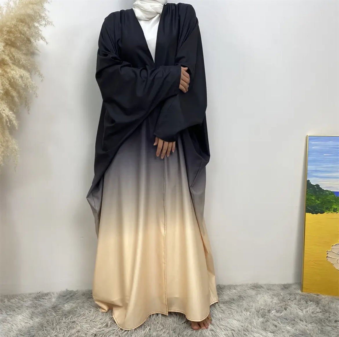 PETRA Ombré Open Abaya