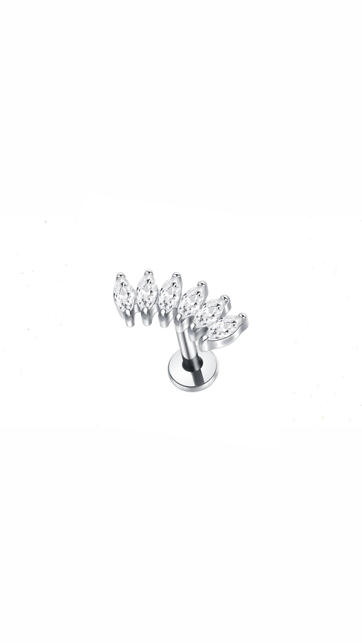 Strass Arc Stainless Steel Ear Piercing